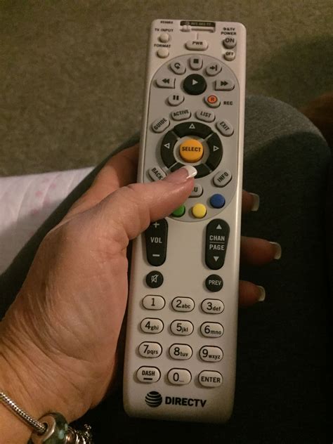 Press and hold the Select and Mute buttons on the DirecTV remote controller till the LED on the remote flashes twice. Now enter the appropriate code. The most common code is 11756. Click the OK button to confirm your code. This programs the TV mode to control your VIZIO TV.. 