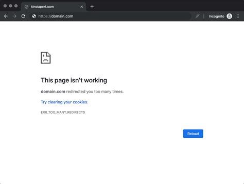 How to fix err_too_many_redirects in chrome