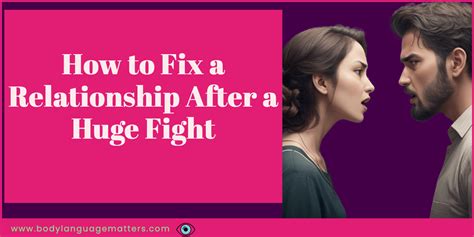 How to fix fighting in a relationship