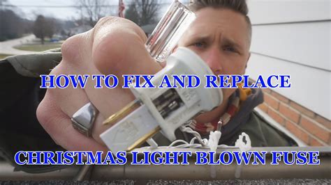 How to fix fuse in christmas lights