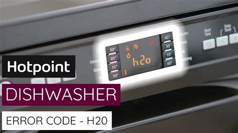 Running into an h error code onHotpoint dishwasher Dont pan