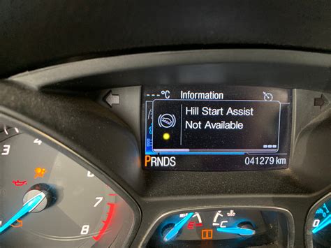 The "Hill Start Assist not available" problem in Ford Focus vehicles can be caused by several factors. One common cause is a malfunctioning or faulty brake pressure sensor. This sensor is responsible for detecting the amount of pressure applied to the brakes and is crucial for the Hill Start Assist system to function properly. If the sensor .... 