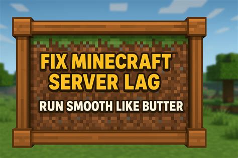 How to fix lag on minecraft server