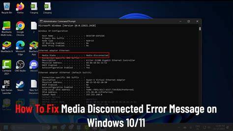 How to fix media disconnected error in windows 11.  One of the frustrating challenges Windows 1...