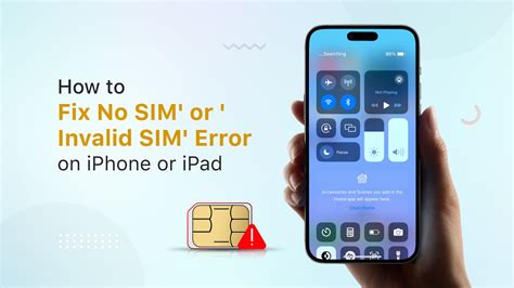 How to fix no sim in iphone