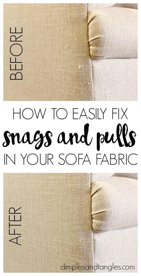 How to fix pulls in fabric