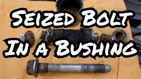 How to fix seized shocks.  ran into a frozen/seized bushing on the bol...