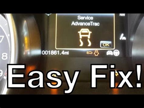 How to fix service advancetrac. Reply. 2009 - 2014 Ford F150 - **update** service advancetrac light - I brought my truck to the dealer with the service advancetrac light on and turn signals not working, they did a scan and told me that there is a tsb on the service light, but the turn signal they have not seen before. They also said I have a boat load of... 