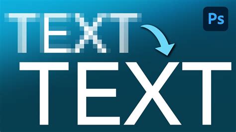 How to fix text in photoshop