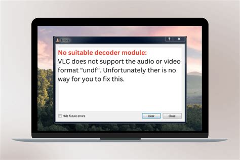 How to fix undf error in vlc