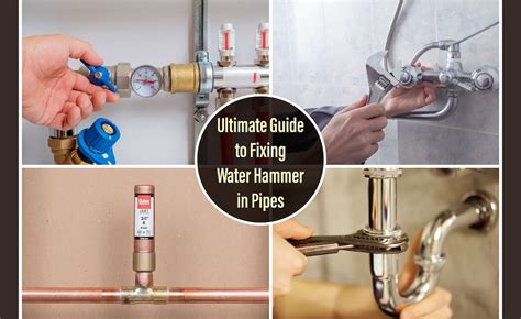How to fix water hammer in plumbing