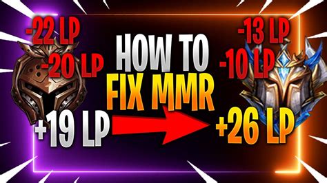 How to fix your mmr in league of legends - YouTube