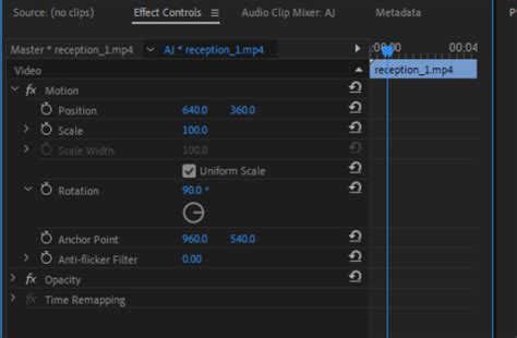 How to flip a clip in premiere