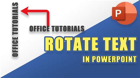 How to flip text in powerpoint