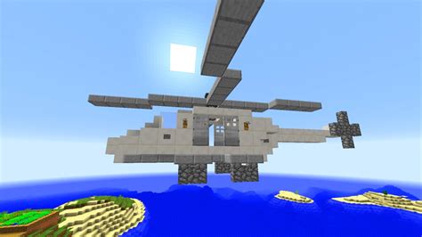 How to fly a helicopter in minecraft