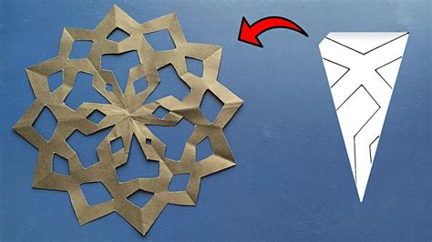 How to fold paper for a snowflake! 14 Free cut out …