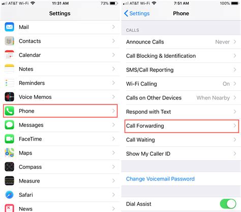 How to forward a call in iphone