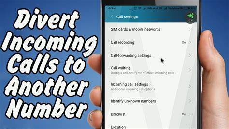 How to forward calls to another number in android.  Divert calls when your ...