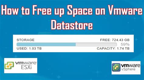 How to free up space on vmware datastore.  My main problem right now is that I wa...