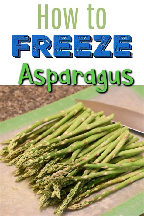 How to freeze asparagus. 