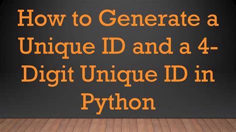 How to generate 4 digit unique id in django.  A#######) ID every time a user makes a form submission...