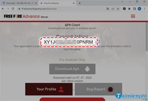 How to generate Free Fire OB36 Advance Server Activation Code