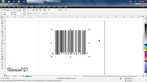 How to generate barcode in coreldraw