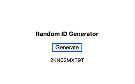 How to generate id number.  Create unique random IDs with our free online tool.  O...