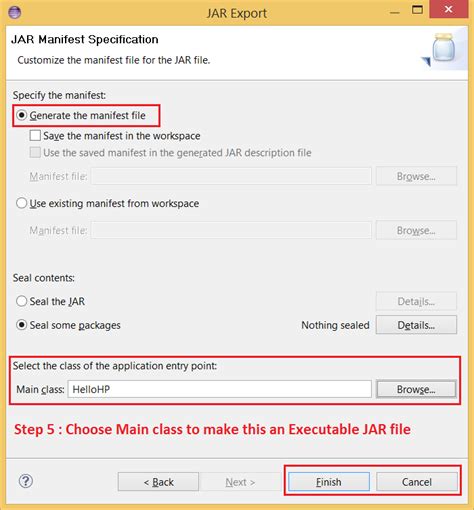 How to generate jar file in java