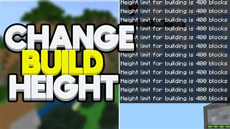How to get 1000+ Block Build Height in Minecraft Bedrock YouTube