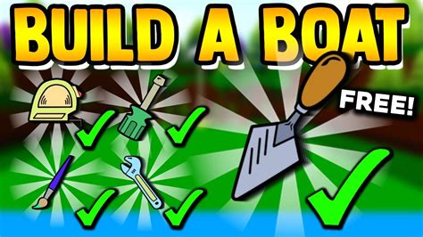 How to get ALL TOOLS FAST!! Build a boat for Treasure ROBLOX YouTube