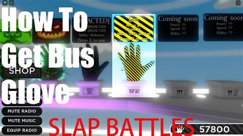 How to get BUS GLOVE Tutorial + Showcase (Slap Battles) YouTube