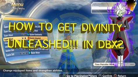 How to get Divinity Unleashed - Dragonball Xenoverse 2 DLC 4