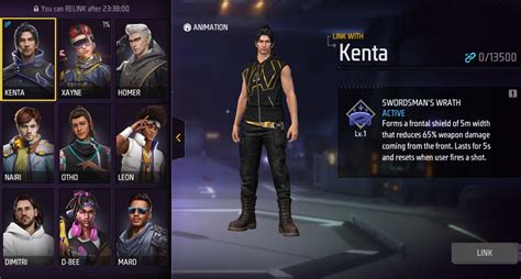 How to get Kenta character for free in Free Fire MAX