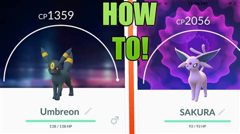 How to get Umbreon and Espeon in Pokemon GO