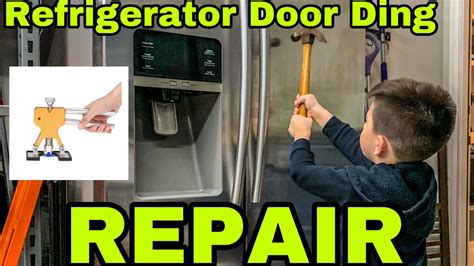 How to get a ding out of a refrigerator door