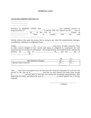 How to get a hospital lien removed.  to receive or be given something: 3.  Yo...