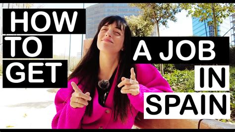 How to get a job in spain
