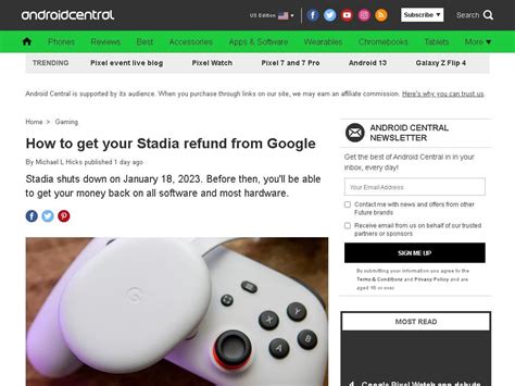 How to get a refund for Google Stadia TechRadar