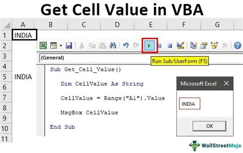 How to get a specific cell value from an Excel table