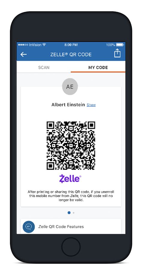 How to get a zelle qr code. On-Screen Text: New Zelle® QR Codes VO: Here’s another new feature — Zelle® QR codes Frame 12 VISUAL: Vendor and customer hold phones VO: Now you can simply scan a Zelle® QR code or share yours to pay or get paid. Frame 13 VISUAL: Phone finds QR code and clicks on it, contact is added and it transforms into pay screen 