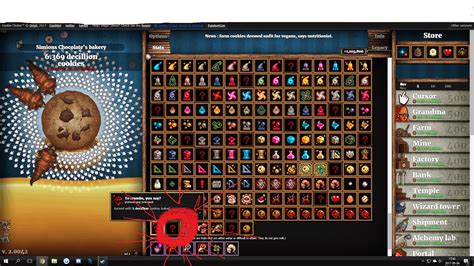 How to get achievements in cookie clicker. To obtain this acievement you must make your browser window small enough for the measage News help! to appear on the news ticker, once it does click on it 