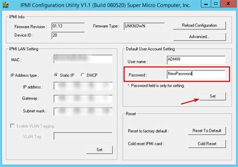 How to get an IPMI password - fish