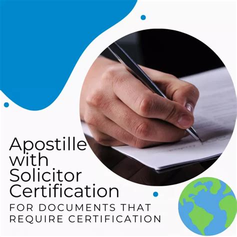 How to get an acro certificate apostille.  Solicitor certification required.  How to g...