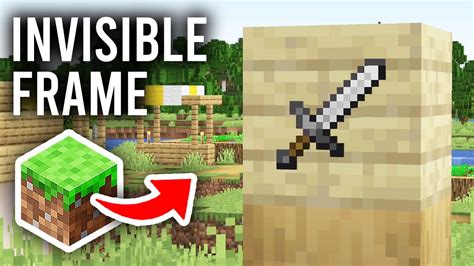 How to get an invisible item frame in Minecraft