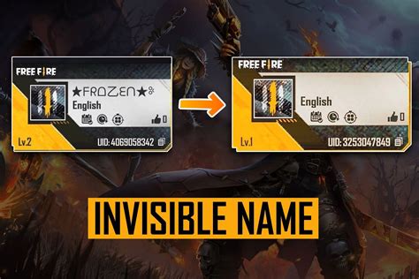 How to get an invisible name in Free Fire MAX using Unicode 3164