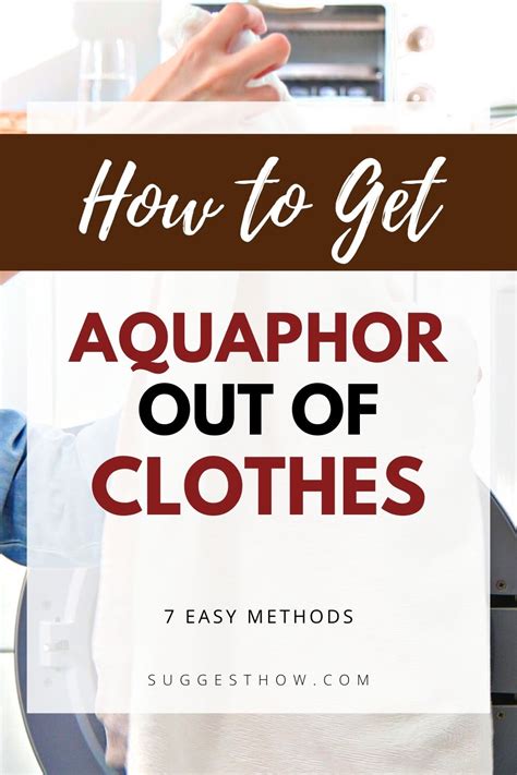 How to get aquaphor out of clothes. May 16, 2023 · Method 1: Dishwashing Liquid and Warm Water. First, remove any excess Aquaphor from the fabric using a dull knife or spoon. Be gentle to avoid spreading the stain. Mix a small amount of dishwashing liquid with warm water in a quart-sized bowl. Dip a clean cloth or sponge into the soapy water and gently dab the stain. 