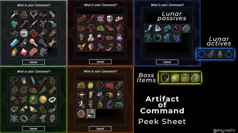 How to get artifact of command. The admin cheat command combined with this item's blueprint path can spawn the item in the game. This is an alternative method to spawning using the GFI code. Click the 'Copy' button to copy the Artifact Of The Strong blueprint path spawn command to your clipboard. Find a detailed explanation of how to spawn Artifact Of The Strong in Ark ... 