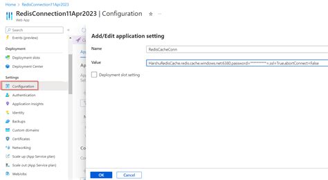 How to get azure cache for Redis connection string …