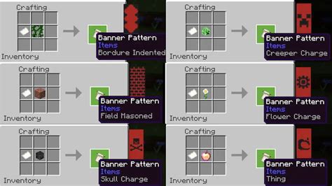 How to get banner patterns in minecraft